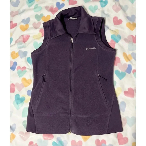 Columbia Benton Springs purple color sleeves vest women’s Size M - Picture 2 of 10